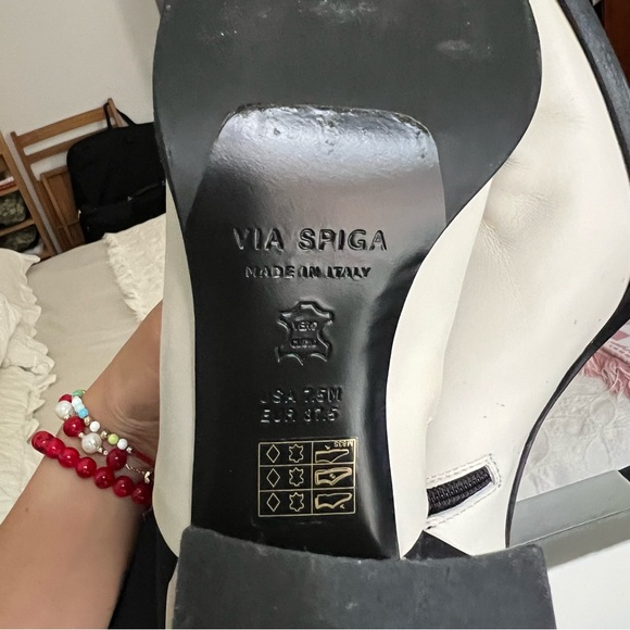 Via Spiga Devon Leather and Stretch Sock Boots - size 37.5. Made in Italy - Picture 8 of 8